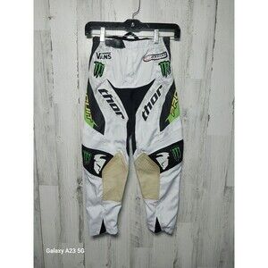 Thor Phase Monster Energy Vans Edition Men's Size 24 Leather Motocross Pants